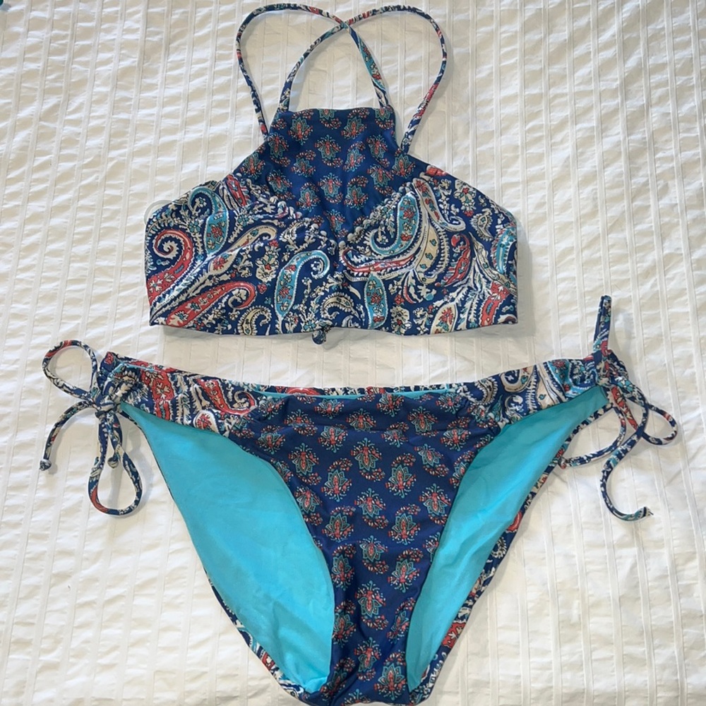 LUCKY BRAND halter top bikini